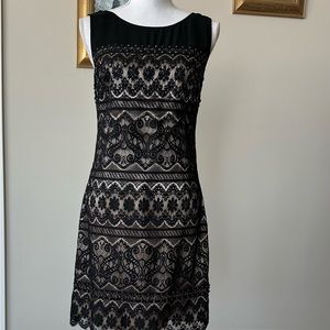 Gorgeous lace and beaded mini dress